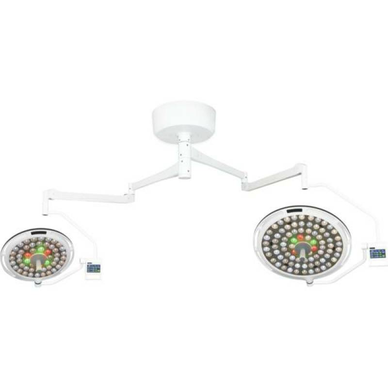 Світильник хірургічний стельовий LED двокупольний MK-R700/700BW Medik, рис. 0