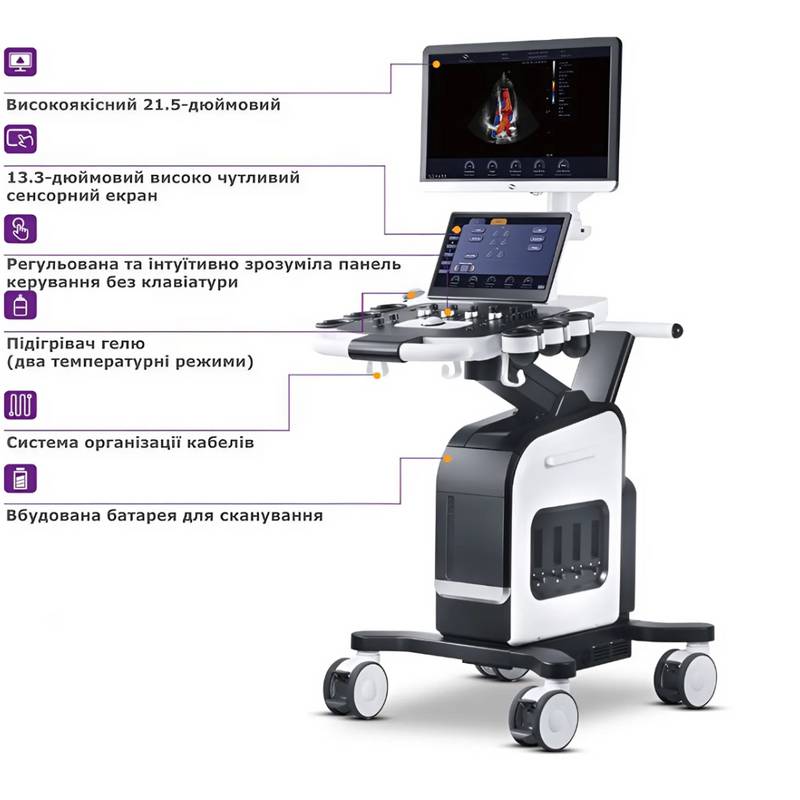 Cetus 40 ультразвукова діагностична система стаціонарна експертного класу +2 датчика Focus&Fusion, рис. 3