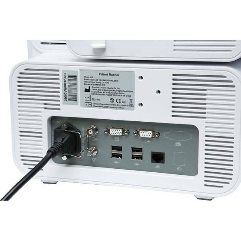 Монітор пацієнта з сенсорним екраном і ETCO2 